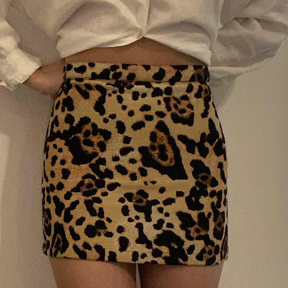 Leopard Mini Skirt